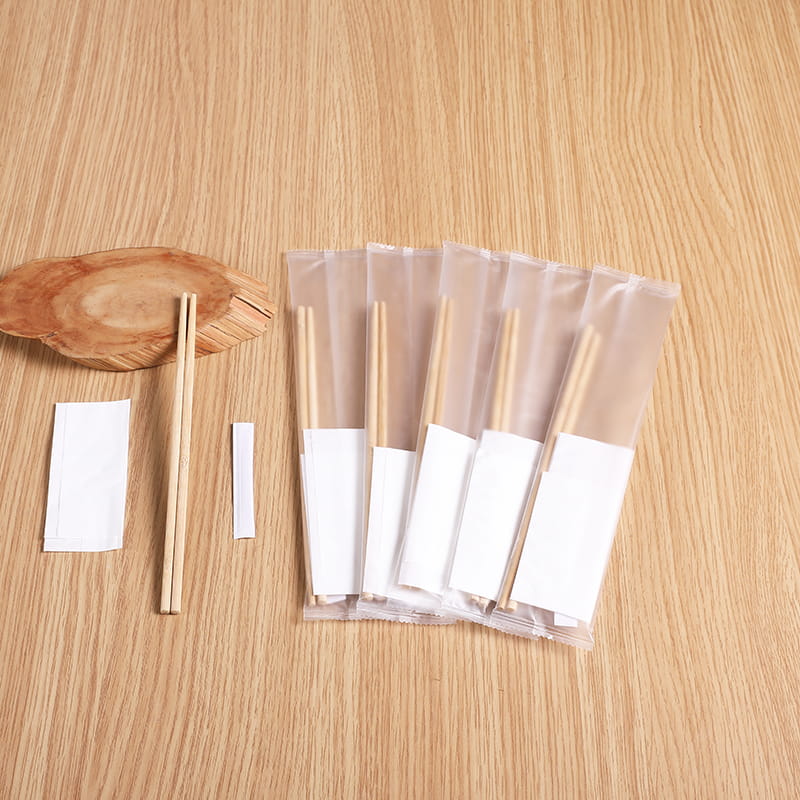 III-Piece Pone De PROMPTU Prandium Pera Chopsticks mensam sudarium Toothpickfrosted composita film Set